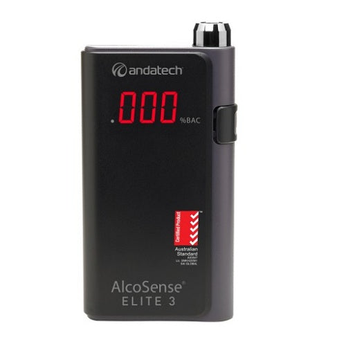 Andatech Alcohol Personal Breathalyser AlcoSense Elite 3 Black