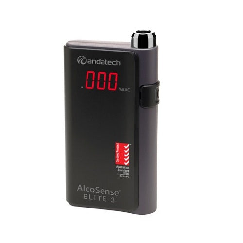 Andatech Alcohol Personal Breathalyser AlcoSense Elite 3 Black