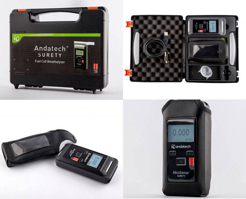 Andatech Surety Workplace Breathalyser AS3547 2019 Certified Black